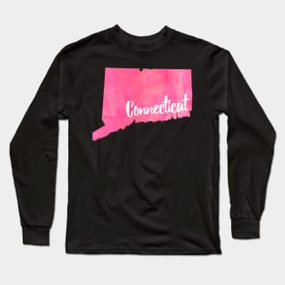 Pink Connecticut Long Sleeve T-Shirt